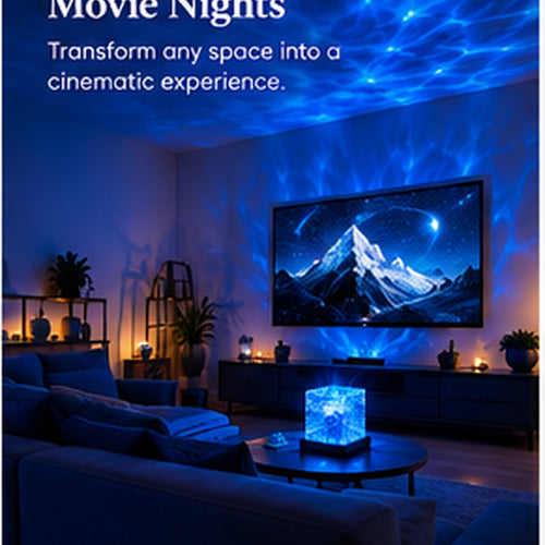 NorvaGlow™ Ocean Wave & Northern Lights Projector Lamp
