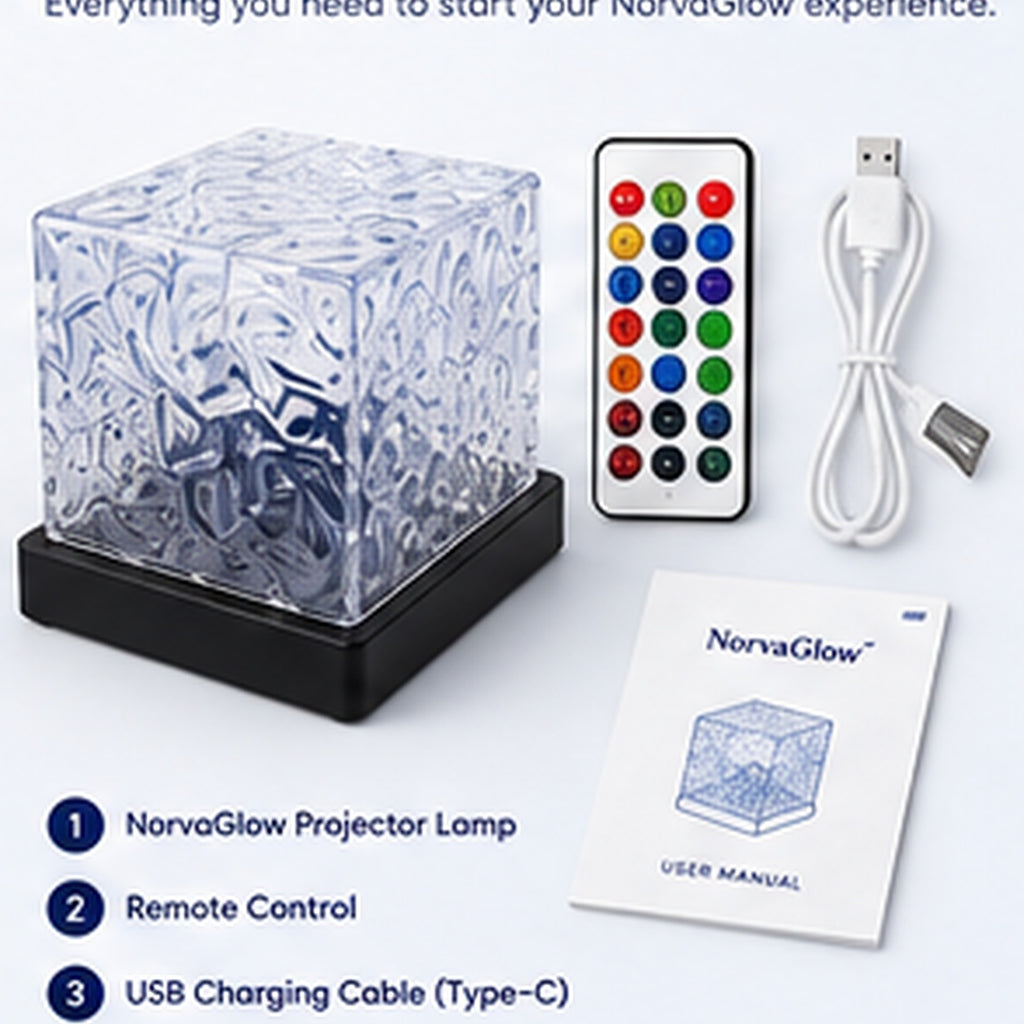 NorvaGlow™ Ocean Wave & Northern Lights Projector Lamp