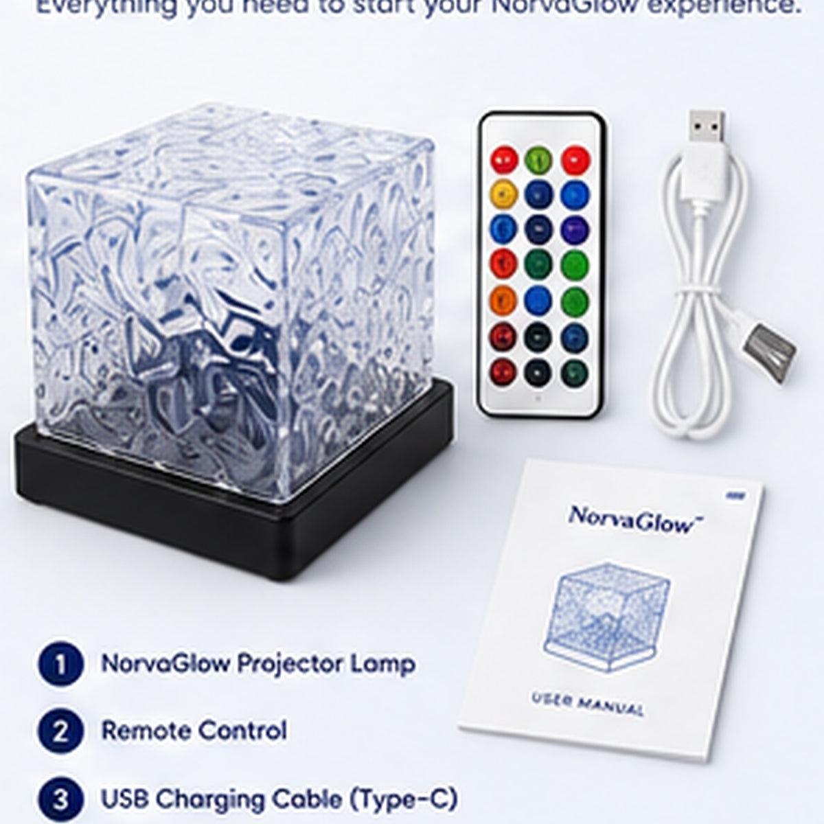 NorvaGlow™ Ocean Wave & Northern Lights Projector Lamp